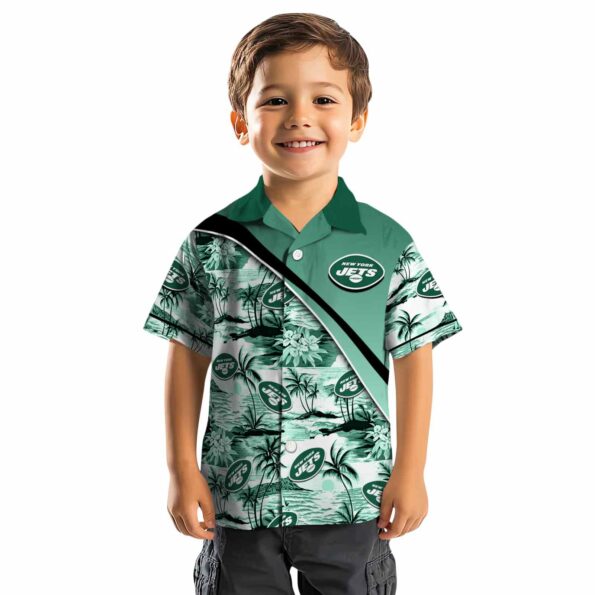 new-york-jets-sunset-palms-green-white-hawaiian-shirt-top-rated new york jets sunset palms green white hawaiian shirt top rated