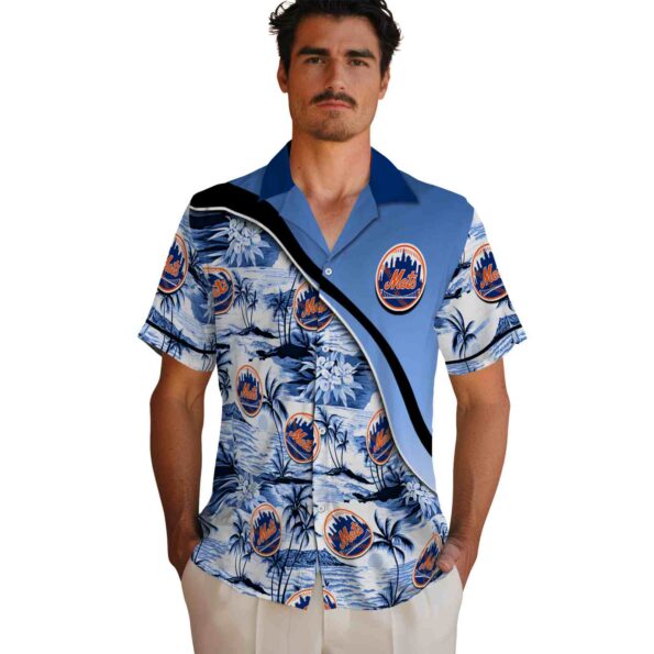 new-york-mets-sunset-palms-blue-white-hawaiian-shirt-fashion-forward new york mets sunset palms blue white hawaiian shirt fashion forward