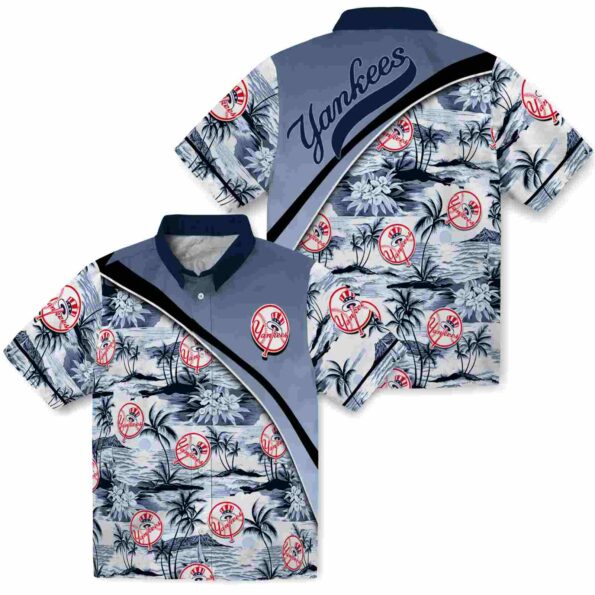 new-york-yankees-sunset-palms-navy-white-hawaiian-shirt-high-quality new york yankees sunset palms navy white hawaiian shirt high quality