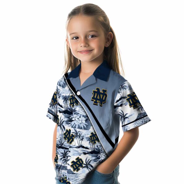 notre-dame-fighting-irish-sunset-palms-navy-white-hawaiian-shirt-premium-grade notre dame fighting irish sunset palms navy white hawaiian shirt premium grade