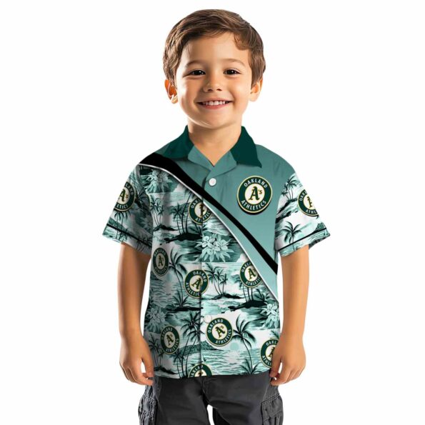oakland-athletics-sunset-palms-green-white-hawaiian-shirt-top-rated oakland athletics sunset palms green white hawaiian shirt top rated
