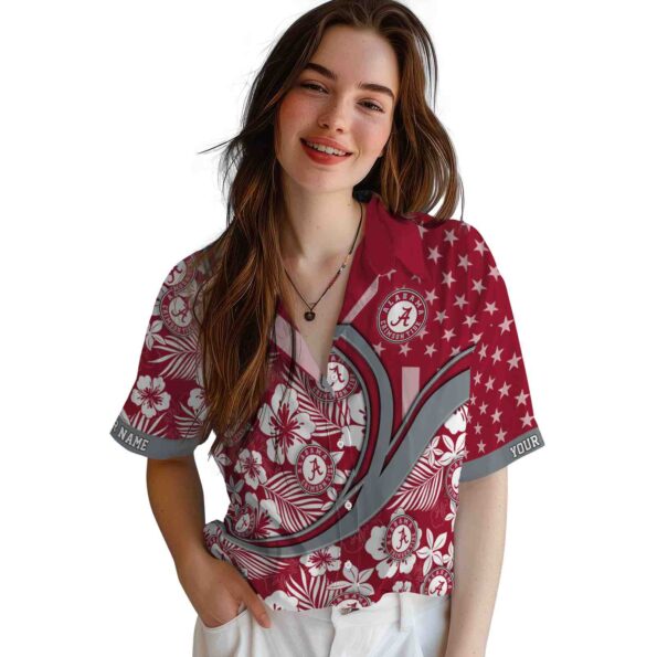 personalized-alabama-crimson-tide-floral-wave-crimson-white-hawaiian-shirt-latest-model personalized alabama crimson tide floral wave crimson white hawaiian shirt latest model