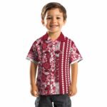 personalized-arkansas-razorbacks-hibiscus-arrows-red-white-hawaiian-shirt-best-selling