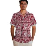 personalized-arkansas-razorbacks-tribal-stripes-red-white-hawaiian-shirt-best-selling
