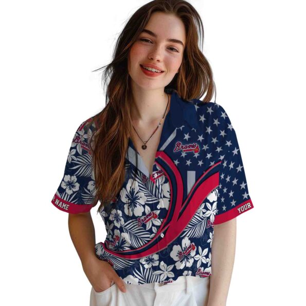 personalized-atlanta-braves-floral-wave-navy-white-hawaiian-shirt-latest-model personalized atlanta braves floral wave navy white hawaiian shirt latest model