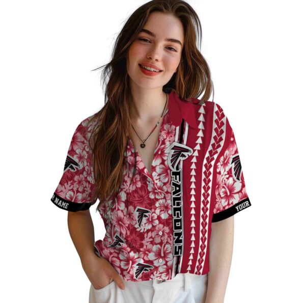 personalized-atlanta-falcons-hibiscus-arrows-red-white-hawaiian-shirt-latest-model personalized atlanta falcons hibiscus arrows red white hawaiian shirt latest model