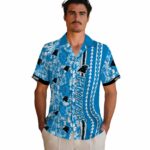 personalized-carolina-panthers-hibiscus-arrows-blue-white-hawaiian-shirt-best-selling