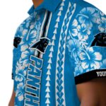 personalized-carolina-panthers-hibiscus-arrows-blue-white-hawaiian-shirt-best-selling