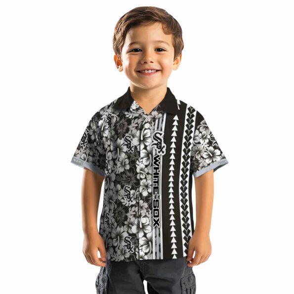 personalized chicago white sox hibiscus arrows black white hawaiian shirt top rated