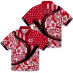 personalized-cincinnati-reds-floral-wave-red-white-hawaiian-shirt-best-selling
