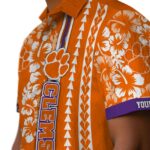 personalized-clemson-tigers-hibiscus-arrows-orange-white-hawaiian-shirt-best-selling