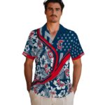 personalized-cleveland-guardians-floral-wave-navy-blue-white-hawaiian-shirt-best-selling