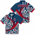 personalized-cleveland-guardians-floral-wave-navy-blue-white-hawaiian-shirt-best-selling