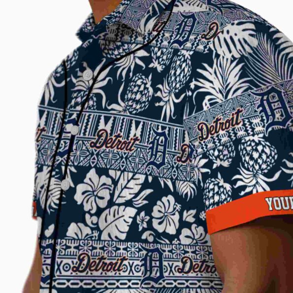 personalized-detroit-tigers-tribal-stripes-navy-white-hawaiian-shirt-trendy personalized detroit tigers tribal stripes navy white hawaiian shirt trendy