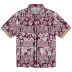 Florida State Seminoles Hawaiian Shirt - Personalized Tribal Stripes Garnet White 1 personalized-florida-state-seminoles-tribal-stripes-garnet-white-hawaiian-shirt-best-selling