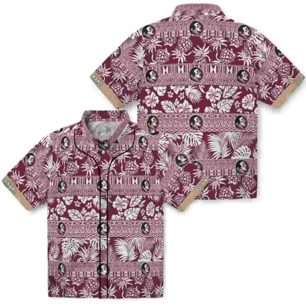 personalized-florida-state-seminoles-tribal-stripes-garnet-white-hawaiian-shirt-high-quality personalized florida state seminoles tribal stripes garnet white hawaiian shirt high quality