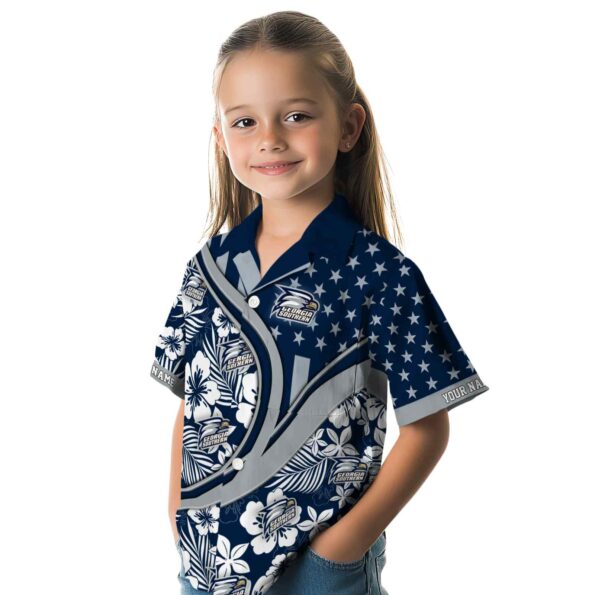 personalized-georgia-southern-eagles-floral-wave-blue-white-hawaiian-shirt-premium-grade personalized georgia southern eagles floral wave blue white hawaiian shirt premium grade