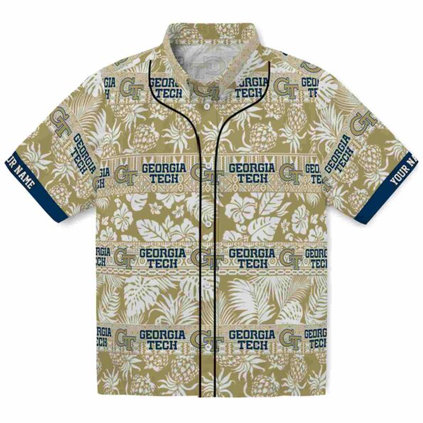 personalized-georgia-tech-yellow-jackets-tribal-stripes-gold-white-hawaiian-shirt-best-selling personalized georgia tech yellow jackets tribal stripes gold white hawaiian shirt best selling