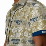 personalized-georgia-tech-yellow-jackets-tribal-stripes-gold-white-hawaiian-shirt-best-selling