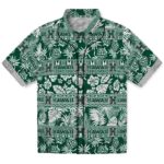 personalized-hawaii-rainbow-warriors-tribal-stripes-green-white-hawaiian-shirt-best-selling