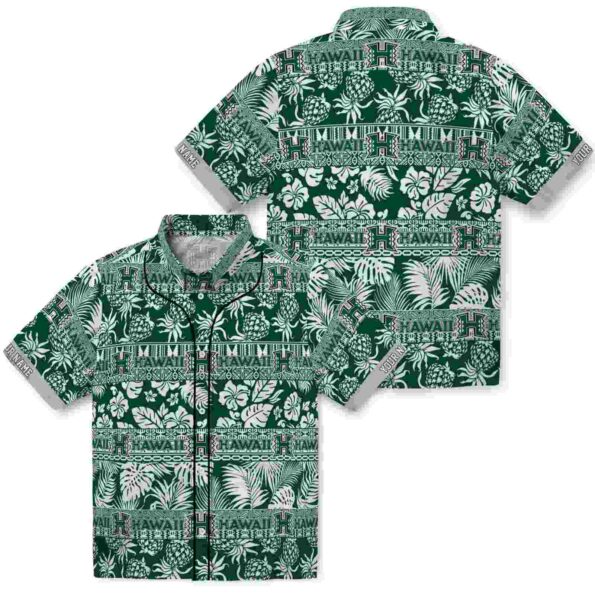 personalized-hawaii-rainbow-warriors-tribal-stripes-green-white-hawaiian-shirt-high-quality personalized hawaii rainbow warriors tribal stripes green white hawaiian shirt high quality
