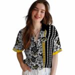 personalized-iowa-hawkeyes-hibiscus-arrows-black-white-hawaiian-shirt-best-selling