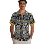 personalized-iowa-hawkeyes-tribal-stripes-black-white-hawaiian-shirt-best-selling