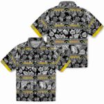 personalized-iowa-hawkeyes-tribal-stripes-black-white-hawaiian-shirt-best-selling