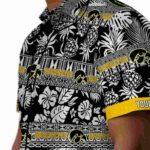 personalized-iowa-hawkeyes-tribal-stripes-black-white-hawaiian-shirt-best-selling