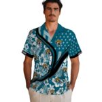 personalized-jacksonville-jaguars-floral-wave-teal-white-hawaiian-shirt-best-selling