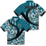 personalized-jacksonville-jaguars-floral-wave-teal-white-hawaiian-shirt-best-selling