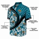 personalized-jacksonville-jaguars-floral-wave-teal-white-hawaiian-shirt-best-selling
