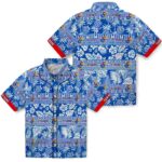 personalized-kansas-jayhawks-tribal-stripes-blue-white-hawaiian-shirt-best-selling