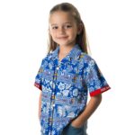 personalized-kansas-jayhawks-tribal-stripes-blue-white-hawaiian-shirt-best-selling