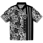 personalized-las-vegas-raiders-hibiscus-arrows-black-white-hawaiian-shirt-best-selling