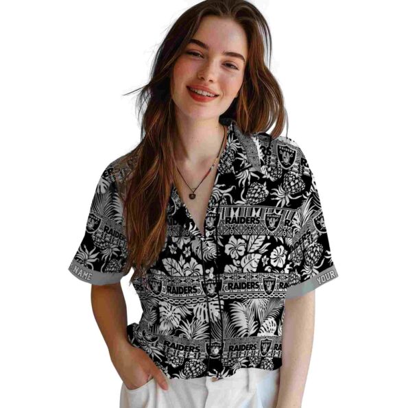 personalized-las-vegas-raiders-tribal-stripes-black-white-hawaiian-shirt-latest-model personalized las vegas raiders tribal stripes black white hawaiian shirt latest model