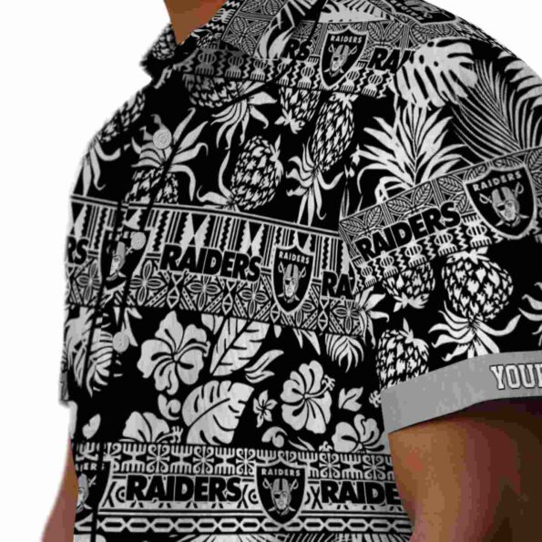 personalized-las-vegas-raiders-tribal-stripes-black-white-hawaiian-shirt-trendy personalized las vegas raiders tribal stripes black white hawaiian shirt trendy