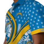 personalized-los-angeles-chargers-floral-wave-blue-white-hawaiian-shirt-best-selling