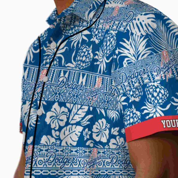 personalized-los-angeles-dodgers-tribal-stripes-blue-white-hawaiian-shirt-trendy personalized los angeles dodgers tribal stripes blue white hawaiian shirt trendy