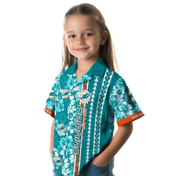 personalized-miami-dolphins-hibiscus-arrows-aqua-white-hawaiian-shirt-premium-grade personalized miami dolphins hibiscus arrows aqua white hawaiian shirt premium grade