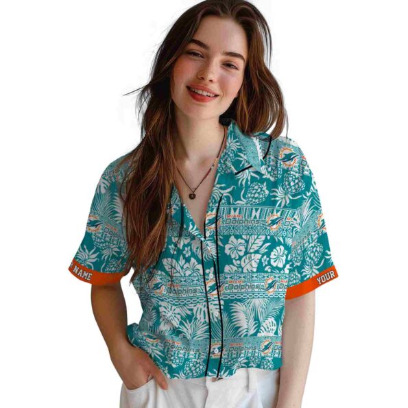 personalized-miami-dolphins-tribal-stripes-aqua-white-hawaiian-shirt-latest-model personalized miami dolphins tribal stripes aqua white hawaiian shirt latest model