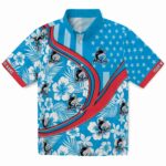 Miami Marlins Hawaiian Shirt - Personalized Floral Wave Blue White 1 personalized-miami-marlins-floral-wave-blue-white-hawaiian-shirt-best-selling