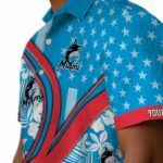 personalized-miami-marlins-floral-wave-blue-white-hawaiian-shirt-best-selling