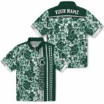 personalized-michigan-state-spartans-hibiscus-arrows-green-white-hawaiian-shirt-best-selling