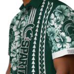 personalized-michigan-state-spartans-hibiscus-arrows-green-white-hawaiian-shirt-best-selling