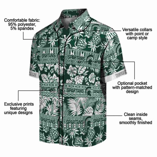 personalized-michigan-state-spartans-tribal-stripes-green-white-hawaiian-shirt-new-arrival personalized michigan state spartans tribal stripes green white hawaiian shirt new arrival