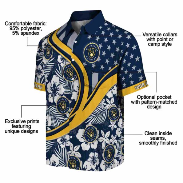 personalized-milwaukee-brewers-floral-wave-navy-blue-white-hawaiian-shirt-new-arrival personalized milwaukee brewers floral wave navy blue white hawaiian shirt new arrival