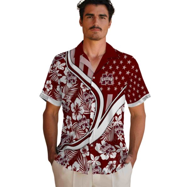 personalized-mississippi-state-bulldogs-floral-wave-maroon-white-hawaiian-shirt-fashion-forward personalized mississippi state bulldogs floral wave maroon white hawaiian shirt fashion forward