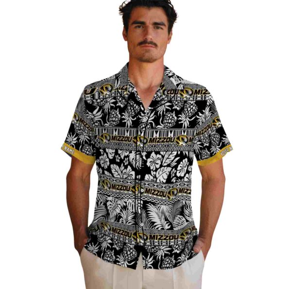 personalized-missouri-tigers-tribal-stripes-black-white-hawaiian-shirt-fashion-forward personalized missouri tigers tribal stripes black white hawaiian shirt fashion forward
