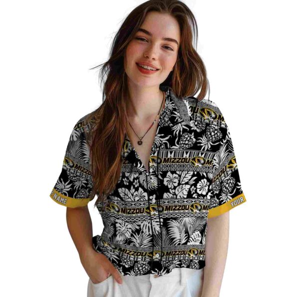 personalized-missouri-tigers-tribal-stripes-black-white-hawaiian-shirt-latest-model personalized missouri tigers tribal stripes black white hawaiian shirt latest model
